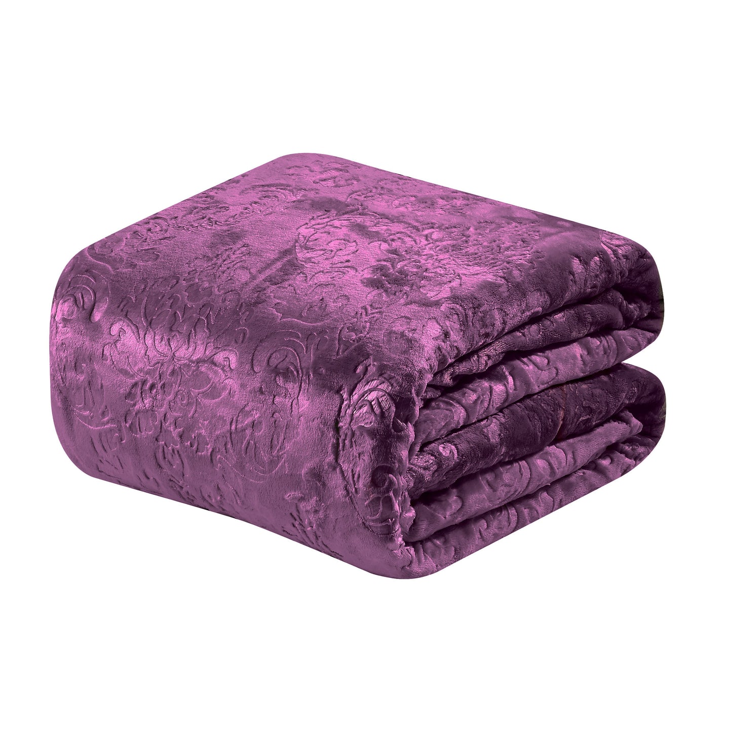 Versailles Throw Flannel Fleece Blanket Purple Bedding refund_fee:1200