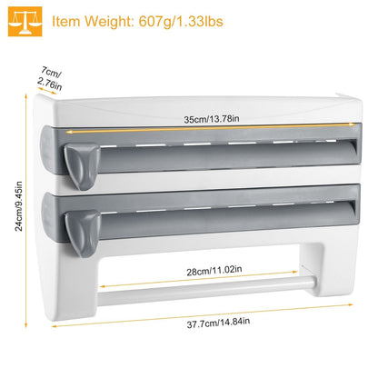 Wall Mounted Kitchen Roll Dispenser with Cutter Kitchen & Dining refund_fee:1200