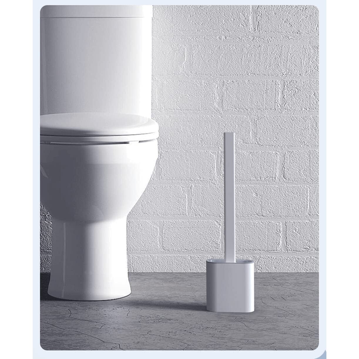 Wall Mounted Silicone Bathroom Brush and Holder Set __stock:200 Bath refund_fee:800 show-color-swatches