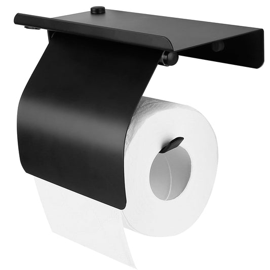 Wall Mounted Toilet Paper Holder with Phone Storage Rack __stock:50 Bath Low stock refund_fee:1200