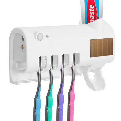 Wall Mounted Toothbrush Sanitizer Holder IR Induction UV Sanitization Rack __stock:50 Bath Final Sale refund_fee:1200 Warranty