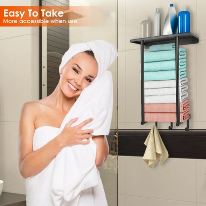 Wall Mounted Towel Rack for Rolled Towels __stock:50 Bath refund_fee:1200