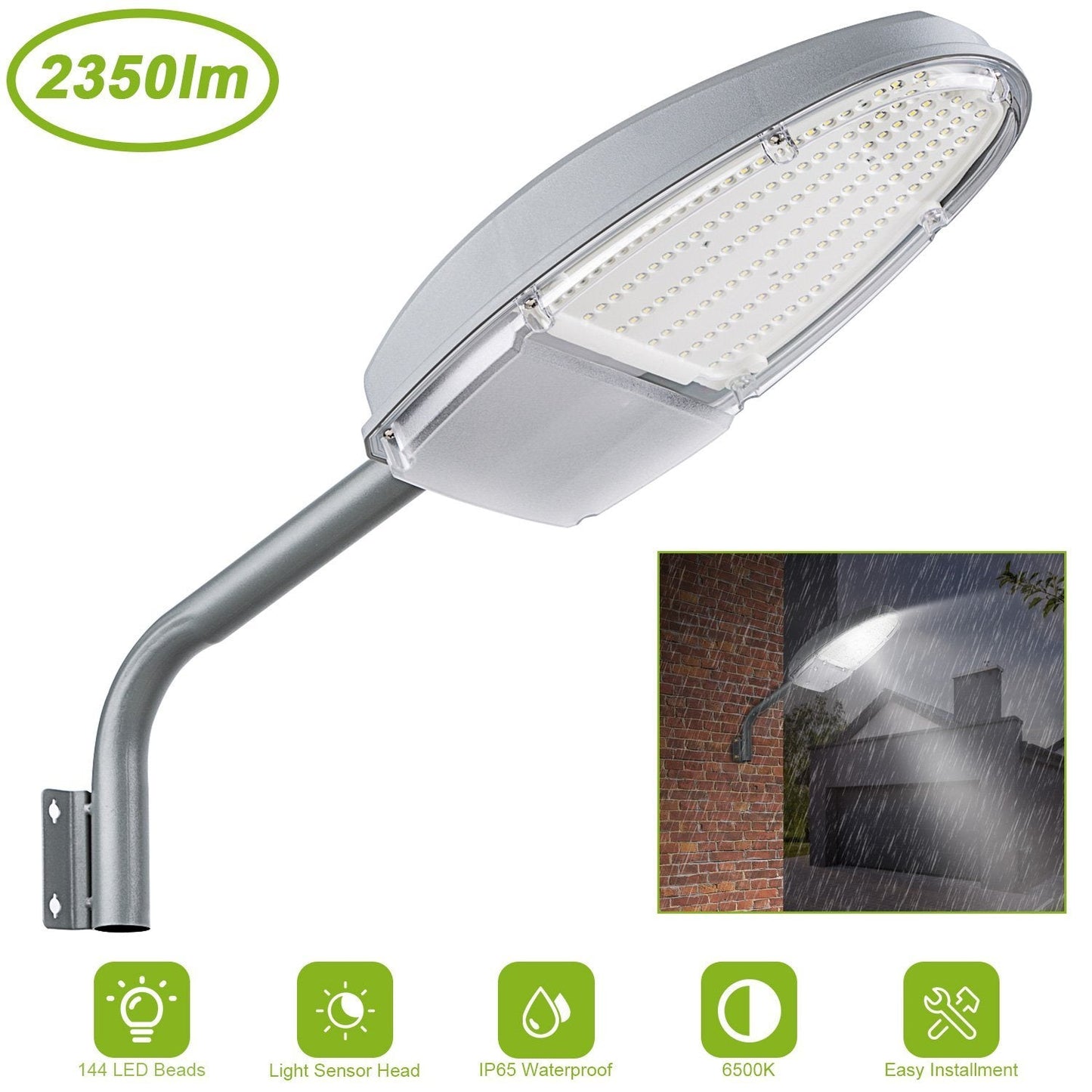 Wall Pack LED Lights 144LEDs Photocell Sensor Street Lamp IP65 Waterproof Outdoor Lighting refund_fee:1800 Warranty