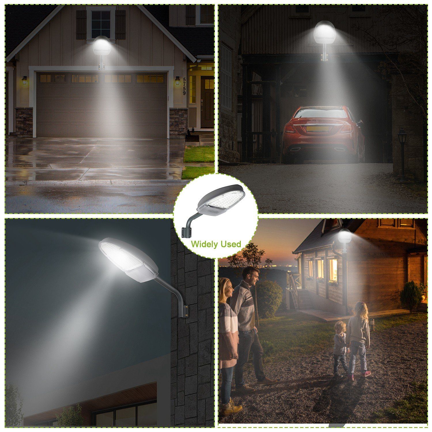 Wall Pack LED Lights 144LEDs Photocell Sensor Street Lamp IP65 Waterproof Outdoor Lighting refund_fee:1800 Warranty