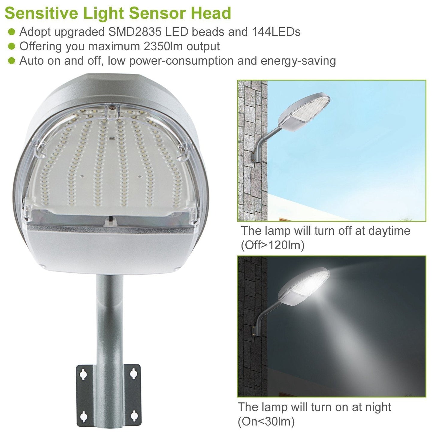 Wall Pack LED Lights 144LEDs Photocell Sensor Street Lamp IP65 Waterproof Outdoor Lighting refund_fee:1800 Warranty