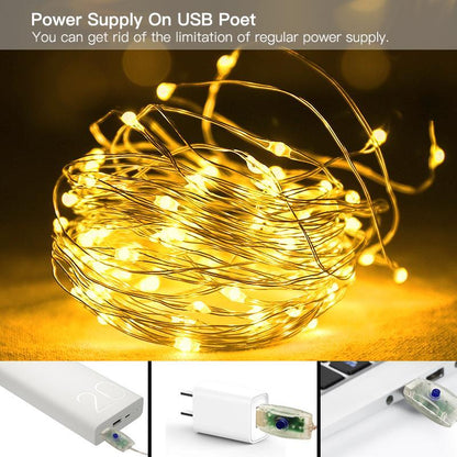 Warm White USB Remote Control 300LED String Lights Holiday Indoor Lighting Low stock refund_fee:800 Warranty