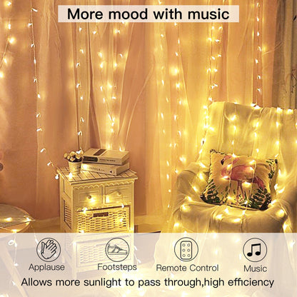 Warm White USB Remote Control 300LED String Lights Holiday Indoor Lighting Low stock refund_fee:800 Warranty