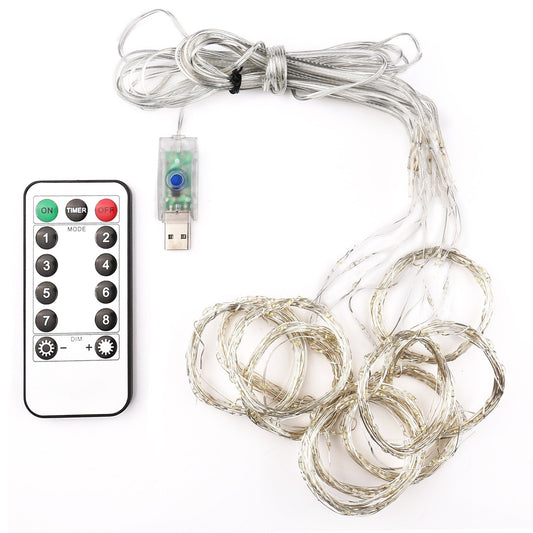 Warm White USB Remote Control 300LED String Lights Holiday Indoor Lighting Low stock refund_fee:800 Warranty
