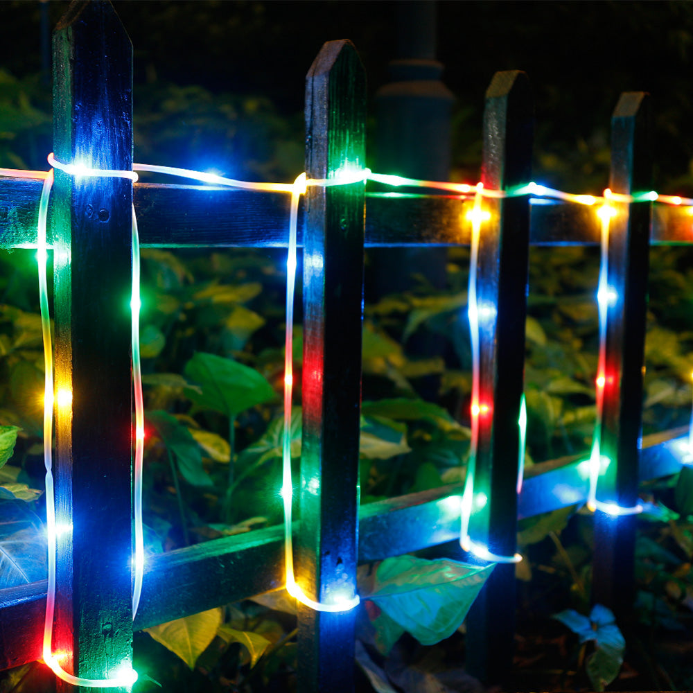 Waterproof 75.5 Ft. 200 LED Colorful Rope String Fairy Lights __stock:50 refund_fee:1800 String & Fairy Lights Warranty