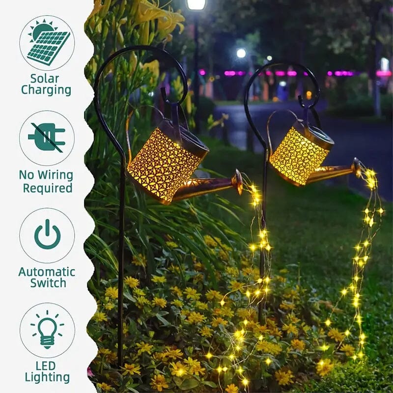 Waterproof Copper Solar Watering Can Light __stock:200 Outdoor Lighting refund_fee:1200 Warranty