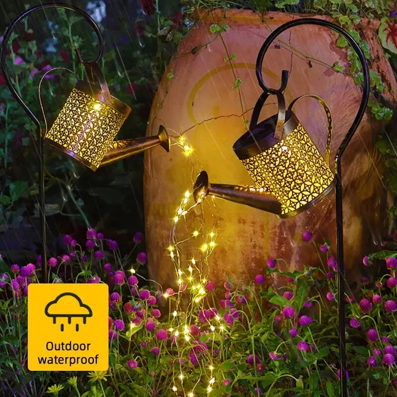 Waterproof Copper Solar Watering Can Light __stock:200 Outdoor Lighting refund_fee:1200 Warranty