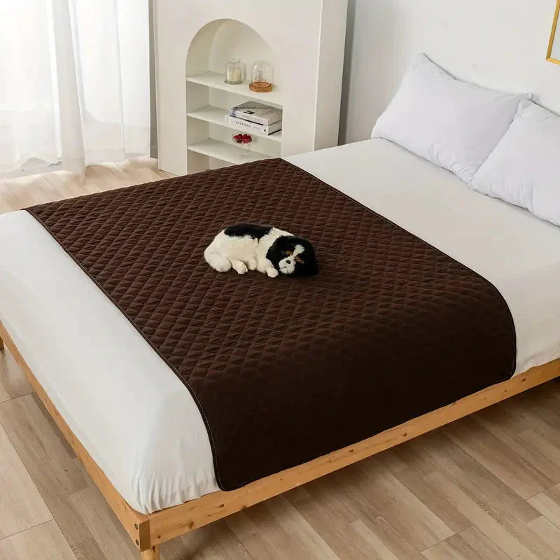 Waterproof Pet Bed Cover for Furniture Brown __label2:BOGO 30% OFF __stock:1000 Bedding refund_fee:1200