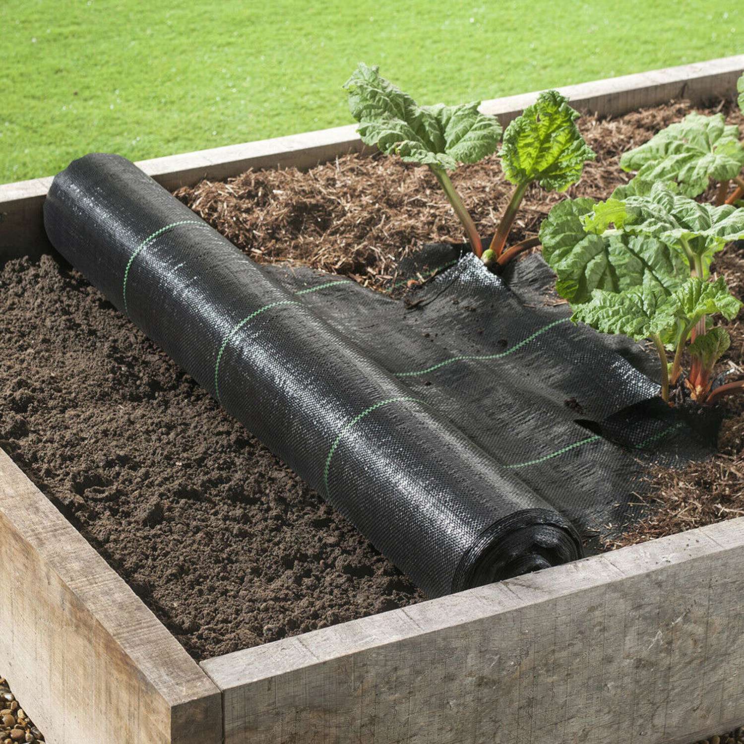 Weed Barrier Landscape Gardening Mat Fabric Woven __stock:50 Garden & Patio refund_fee:1200