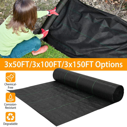 Weed Barrier Landscape Gardening Mat Fabric Woven __stock:50 Garden & Patio refund_fee:1200