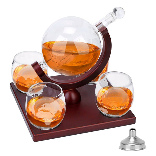 Whiskey Decanter Globe Set Kitchen & Dining refund_fee:2200