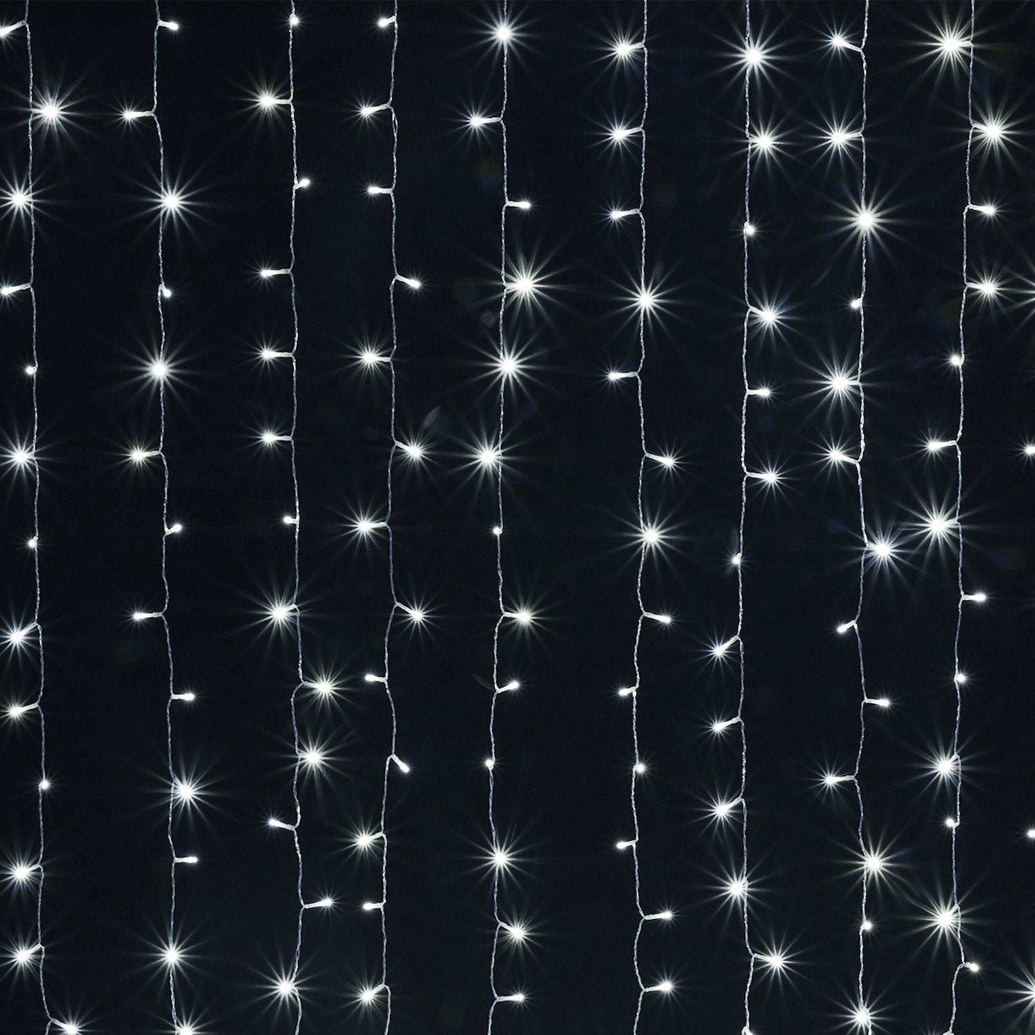 White 100 Led Rope Curtain Fairy Lights Outdoor __stock:350 refund_fee:1200 String & Fairy Lights Warranty