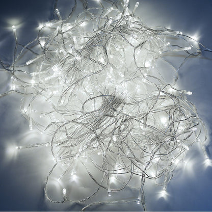 White 100 Led Rope Curtain Fairy Lights Outdoor __stock:350 refund_fee:1200 String & Fairy Lights Warranty