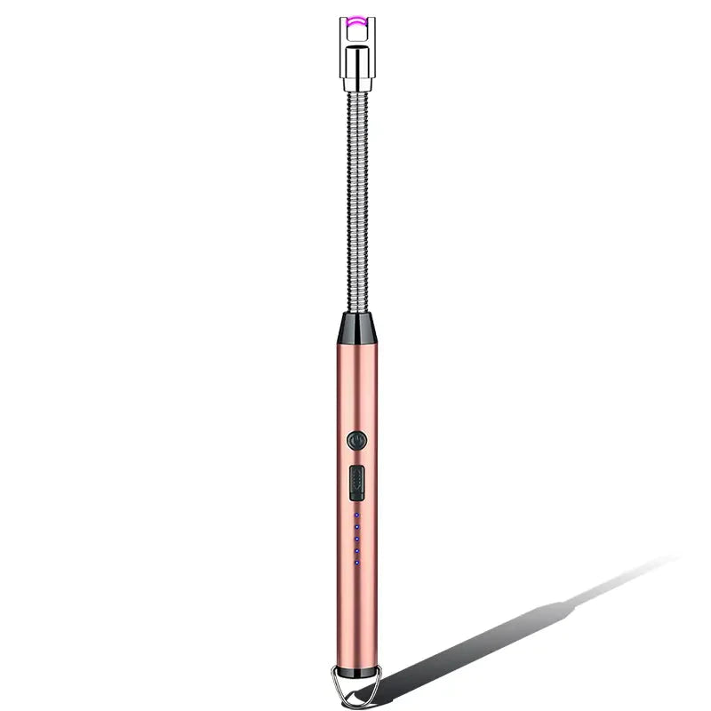 Windproof Rechargeable Arc USB Lighter Rose Gold __stock:200 Kitchen & Dining refund_fee:800