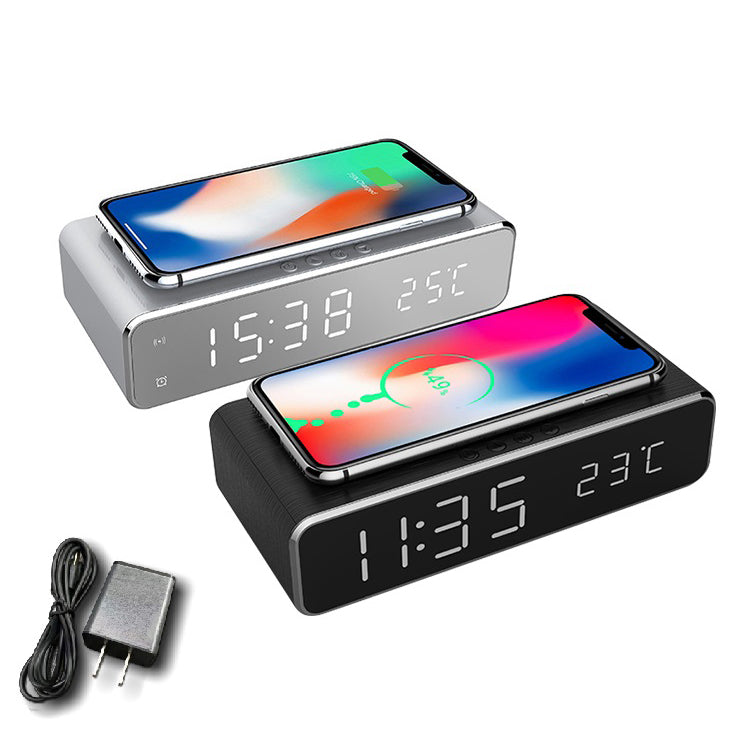 Wireless Charging Digital Alarm Clock __stock:500 Household Appliances refund_fee:1200 Warranty