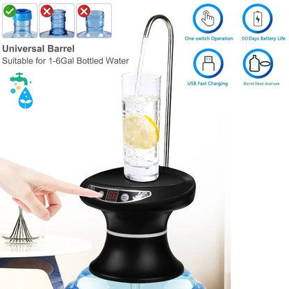 Wireless Electric Drinking Water Bottle Pump Dispenser Kitchen & Dining Low stock refund_fee:1200 Warranty