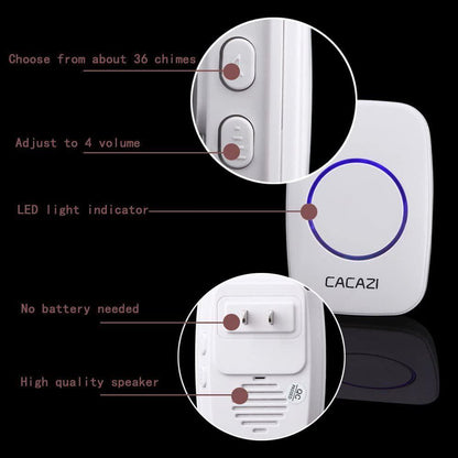 Wireless Intelligent Waterproof Doorbell __stock:500 Household Appliances refund_fee:800