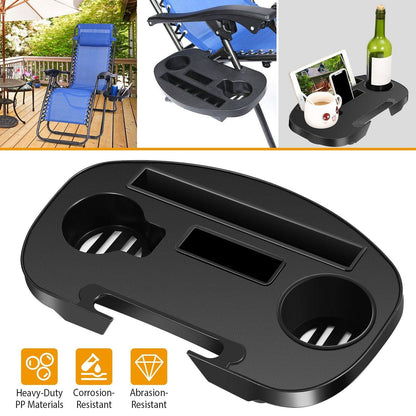 Zero Gravity Chair Cup Holder Clip On Side Tray Garden & Patio refund_fee:1200