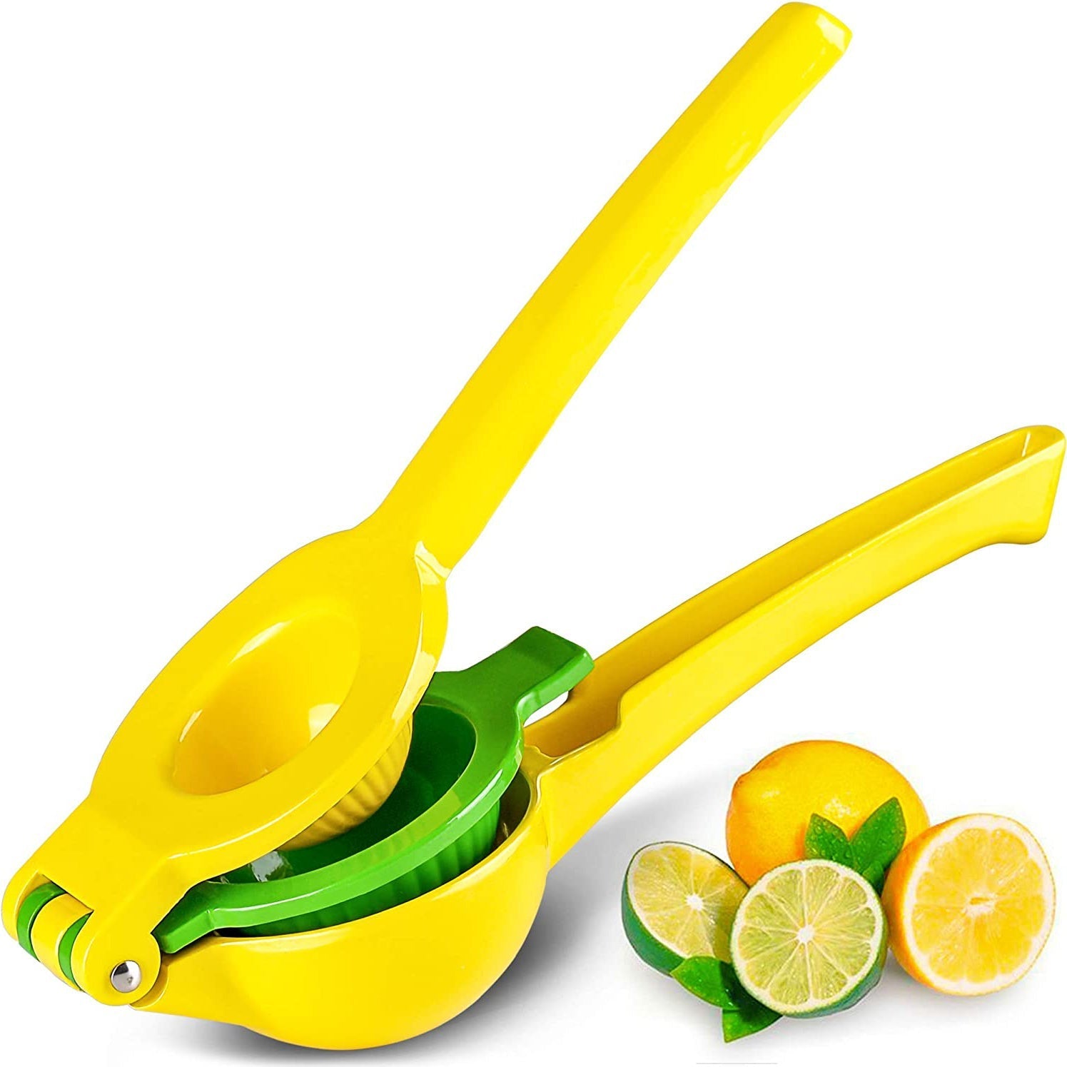 Zulay Metal 2-in-1 Lemon Lime Squeezer Yellow __stock:200 Kitchen & Dining refund_fee:800